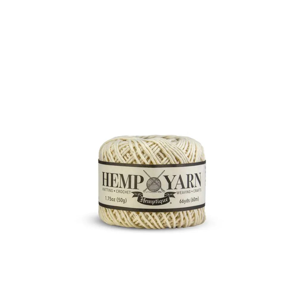 Brown, Twine/Thread/Cord, Art & School, Hemptique, Hemp, Yarn Ball, 65% Cotton/35% Hemp, 66 Yards, Natural, 956999